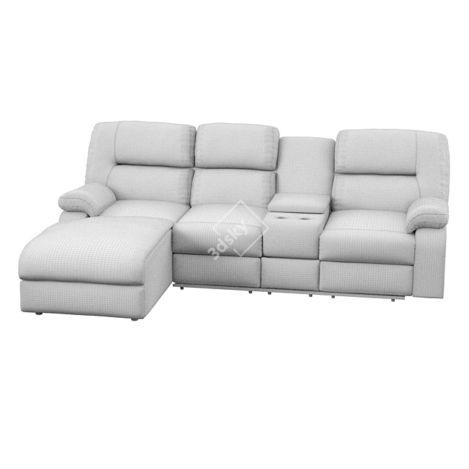 Cozy Comfort Sofa - Relax in Style! 3D model image 3