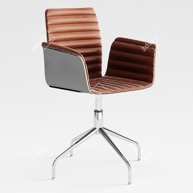 Italian Armchair: Elegant, Ergonomic, Durable 3D model image 1