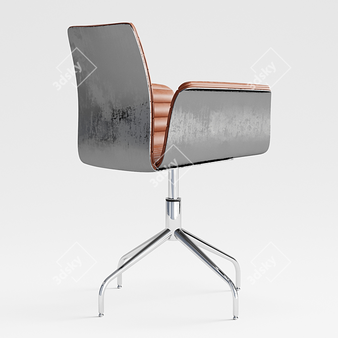 Italian Armchair: Elegant, Ergonomic, Durable 3D model image 2