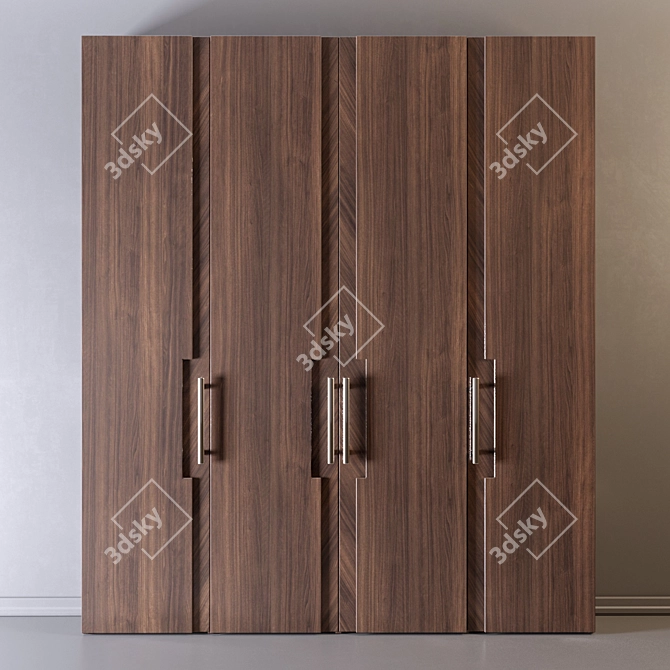 16-Door Storage Cabinet 3D model image 1