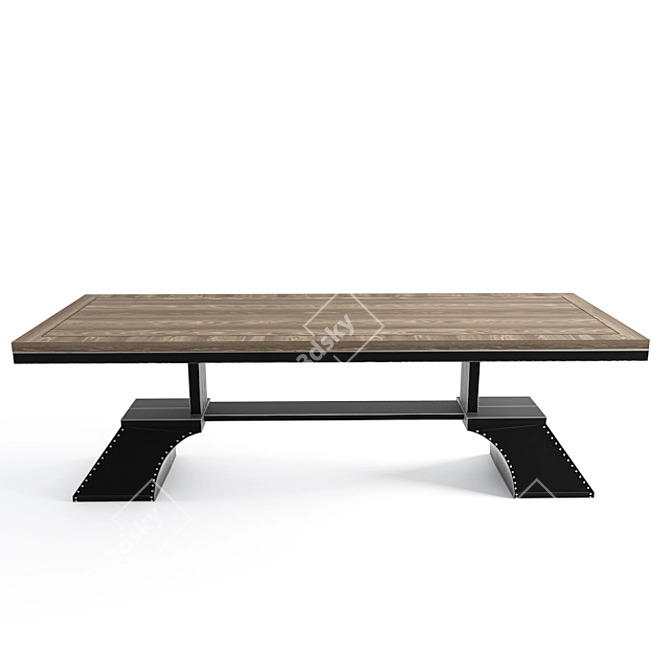 Industrial Loft Style Table 3D model image 1