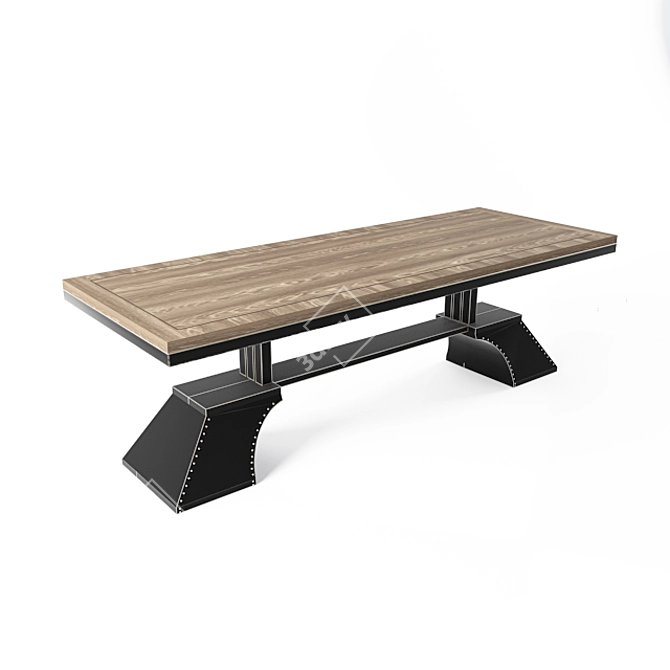 Industrial Loft Style Table 3D model image 3