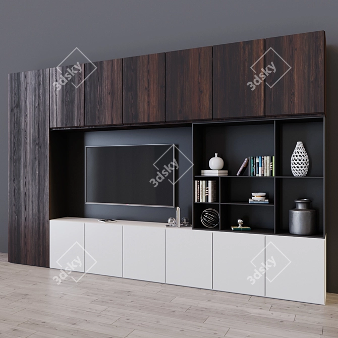 Title: 41" TV Set: Stunning Design & Immersive Experience 3D model image 2