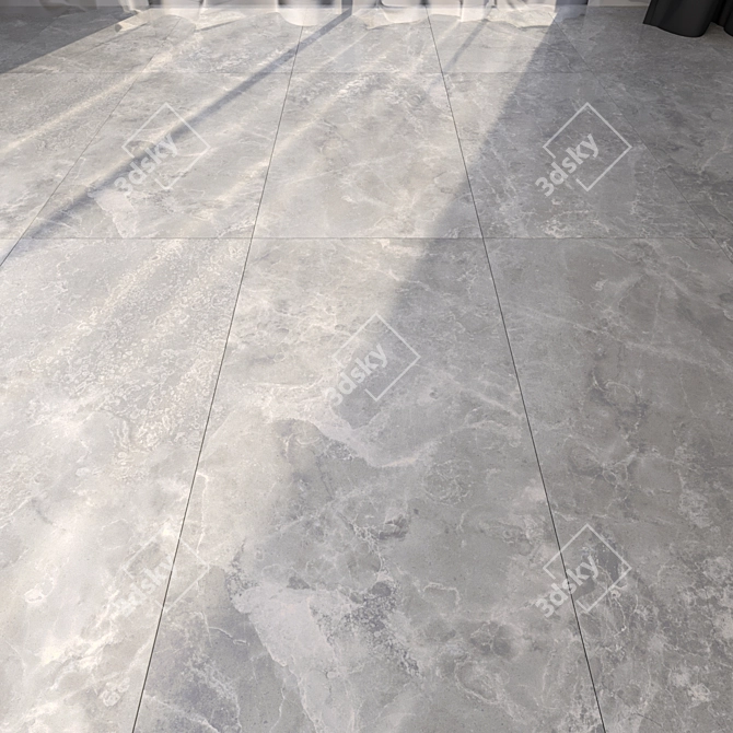 Elegant Marble Floor Tiles 3D model image 3