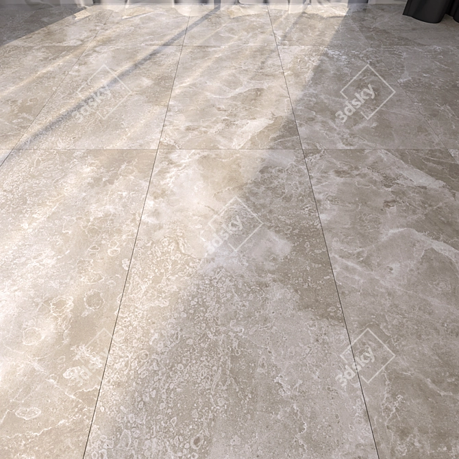 Elegant Marble Flooring: HD Textures 3D model image 1