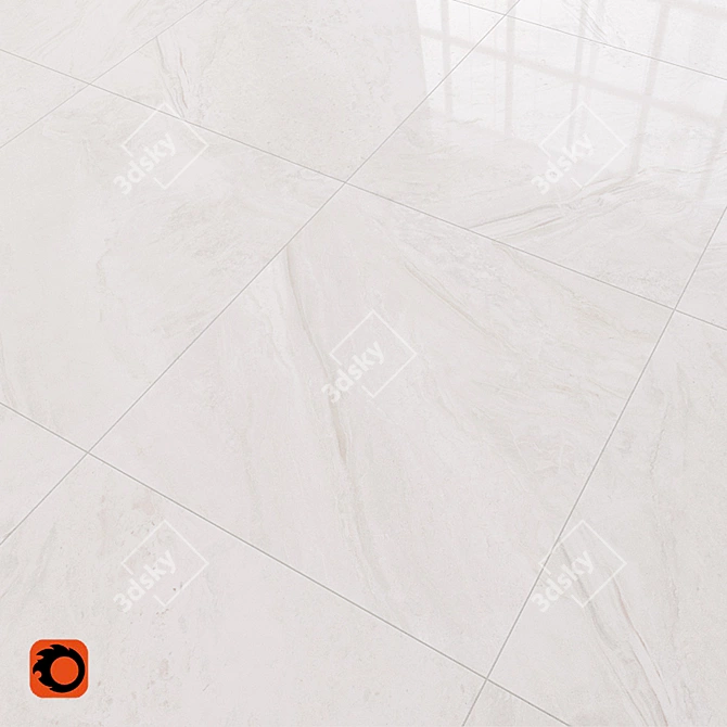 Luxury Geostone Marble Floor Tile 3D model image 2