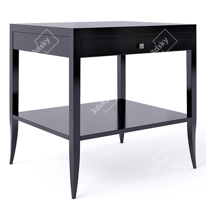 Lux Lisbon Lacquer Side Table 3D model image 2