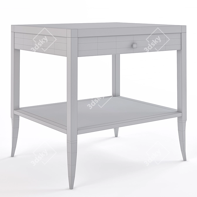 Lux Lisbon Lacquer Side Table 3D model image 3