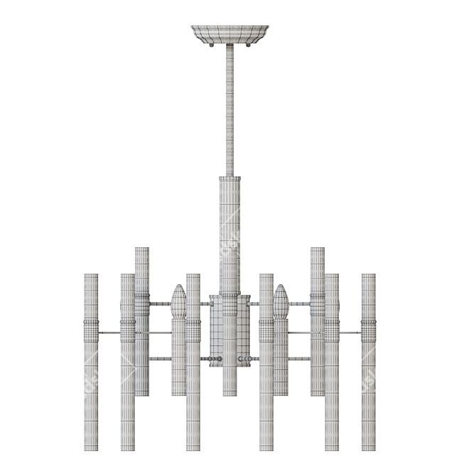 MW-Light Alghero Chandelier 3D model image 3