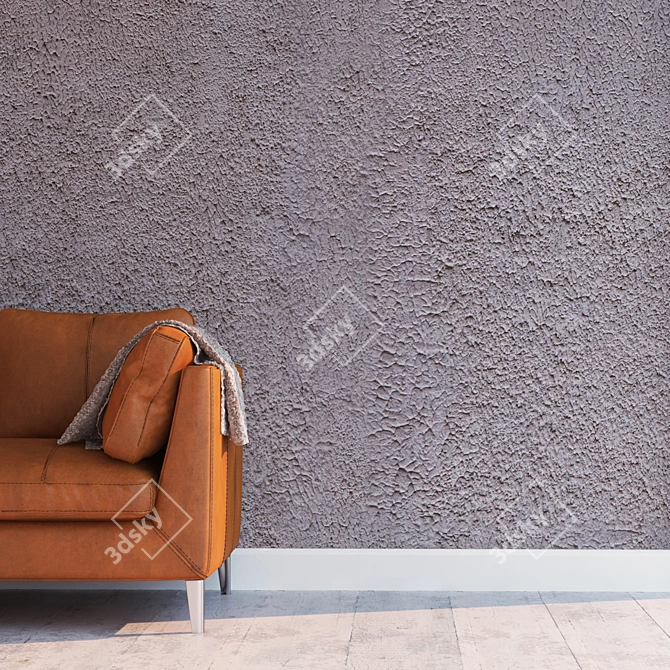 High-Definition Seamless Plaster 3D model image 2