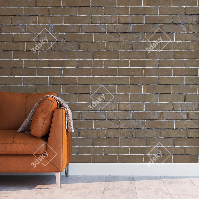 Seamless Brick Texture: High Detail 3D model image 2