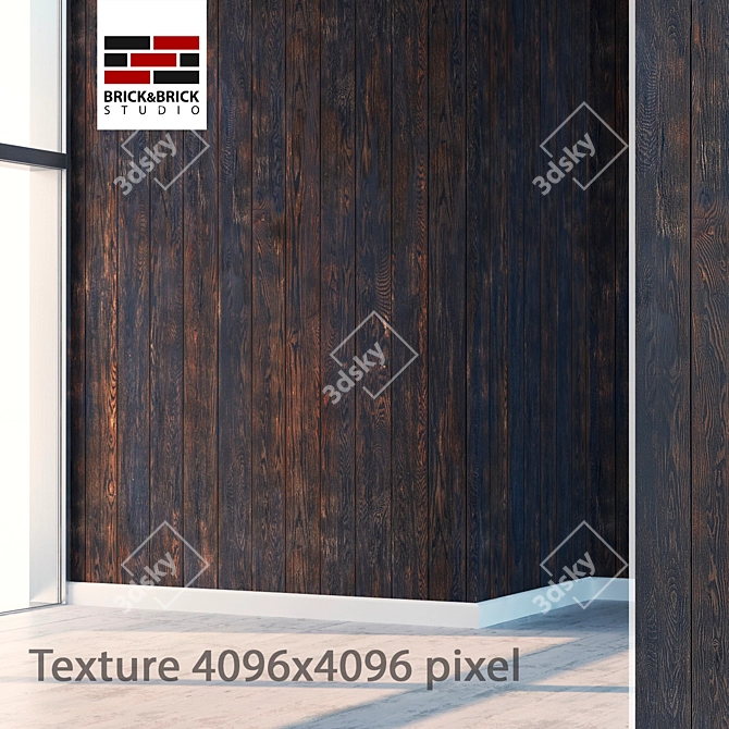 Seamless Detailed Tree Texture 3D model image 1