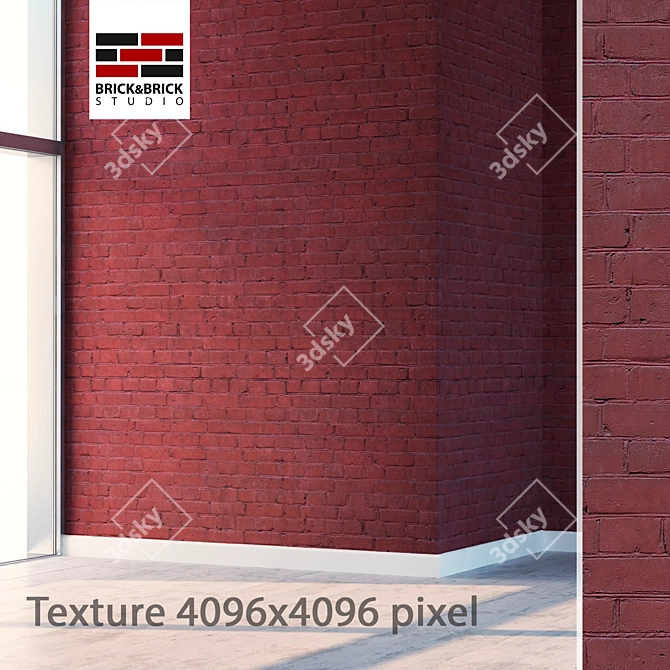 Title: Seamless High Detail Brick Texture 3D model image 1