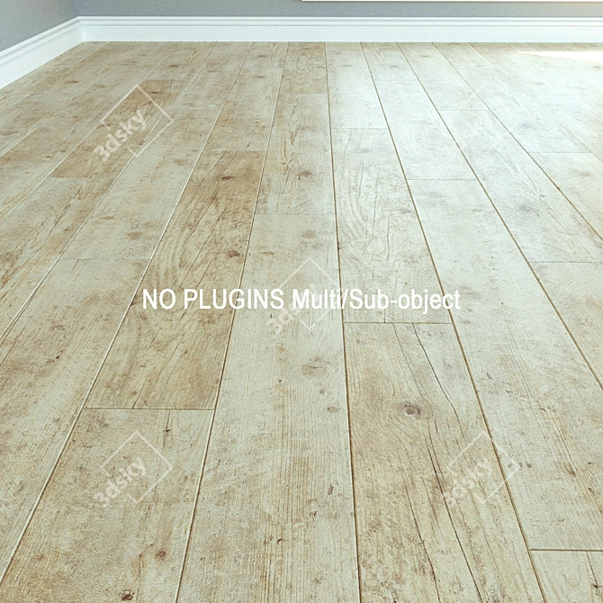  WINEO LA017MV2: Natural Wood Laminate Flooring 3D model image 1