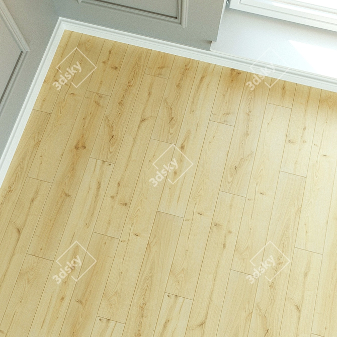 WINEO Laminate Flooring: Natural Wood Parquet 3D model image 3