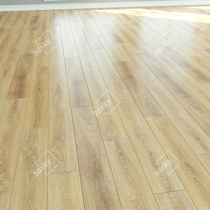 Premium Wood Laminate Flooring 3D model image 2