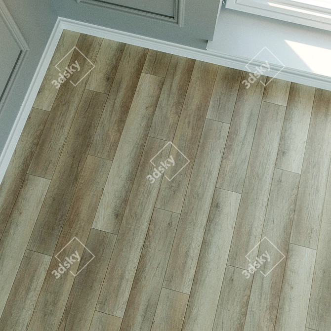 WINEO Laminate Flooring: Natural Wood Parquet 3D model image 2