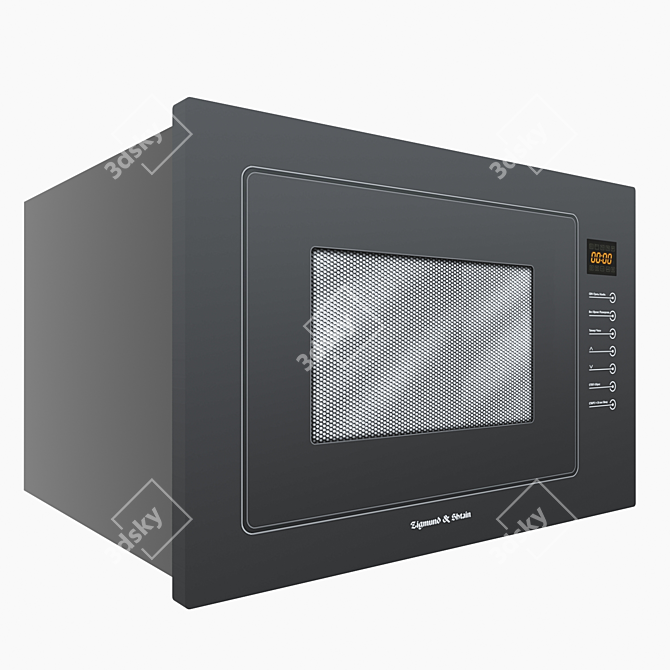 Shtain BMO 13.252: Built-In 60cm Microwave 3D model image 1