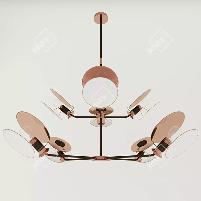 Osiris Large Reflector Chandelier - Visual Comfort & Co 3D model image 1