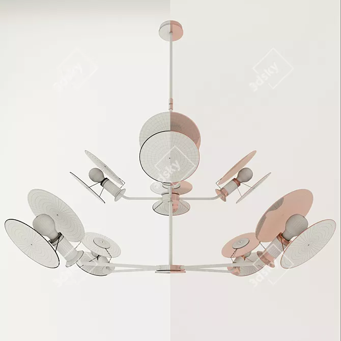 Osiris Large Reflector Chandelier - Visual Comfort & Co 3D model image 2