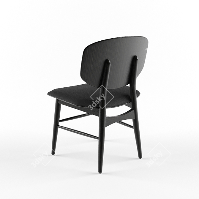 Elegant Butterfly Chair 3D model image 2