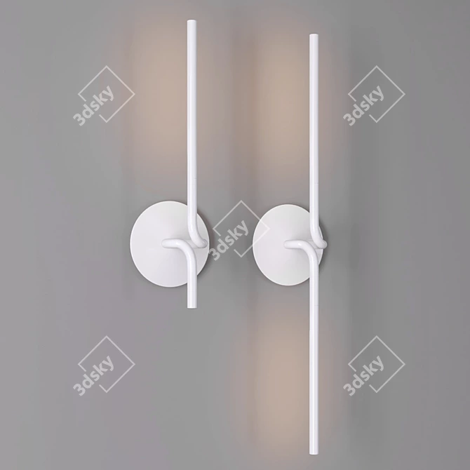 Elegant Glow Sconce 3D model image 1