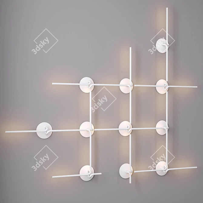 Elegant Glow Sconce 3D model image 2