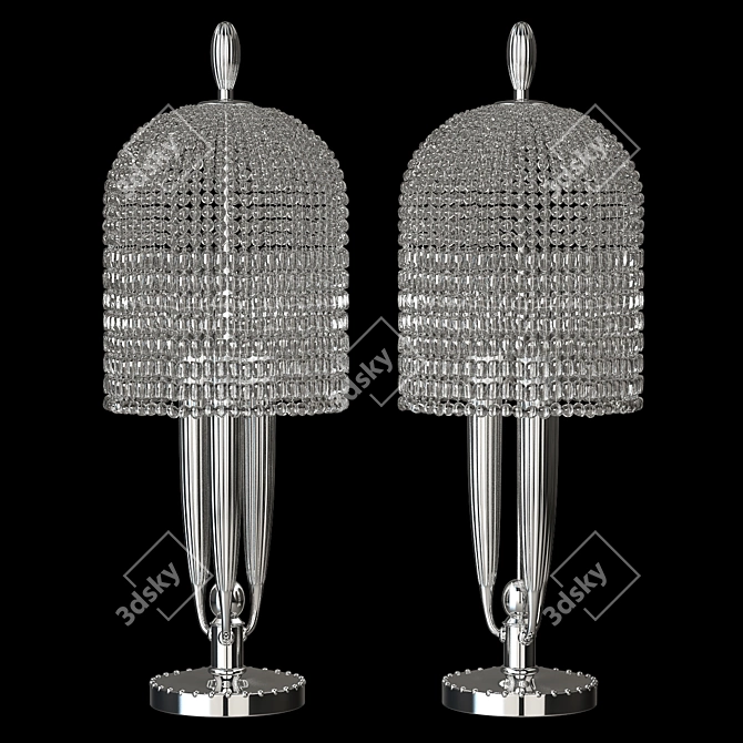 Elegant Delisle Paris Table Lamp 3D model image 1