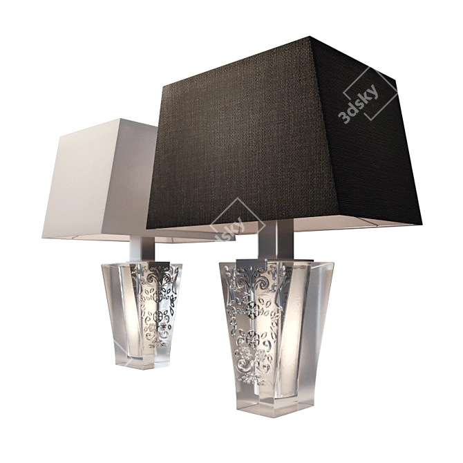 Elegant VICKY Table Lamp 3D model image 1