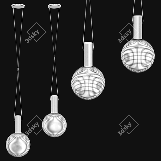 Modern Dowel Light: Sleek, Elegant Design 3D model image 3