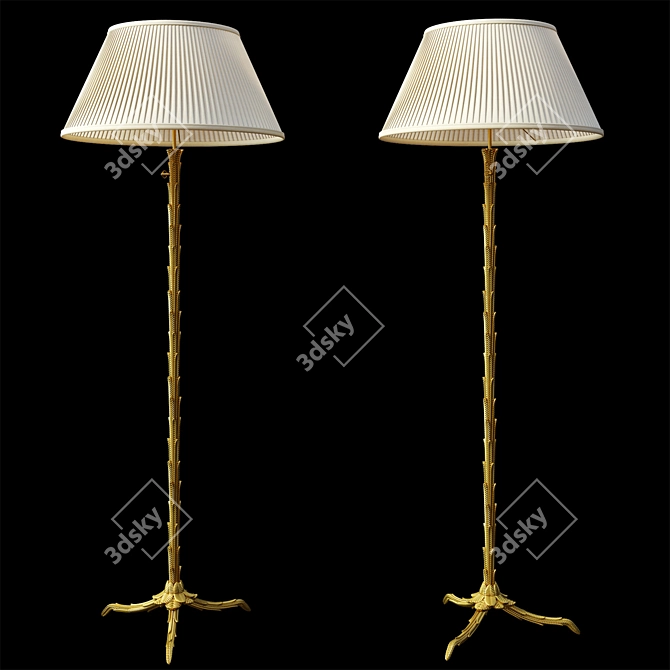 Elegant Maison Bagues French Lamp 3D model image 1