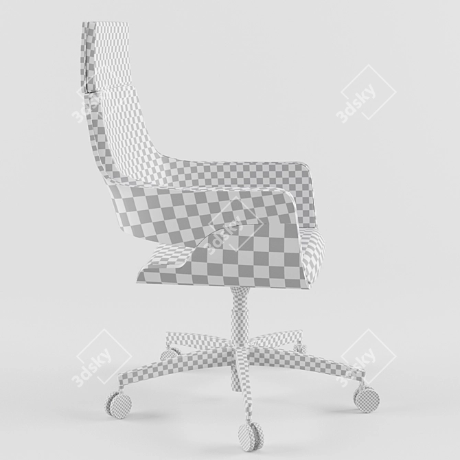 Elegant DRWE Thonet Armchair 3D model image 3