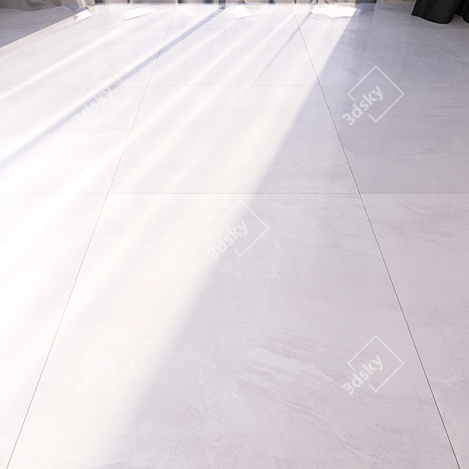 Elegant Marble Floor Tiles 3D model image 1