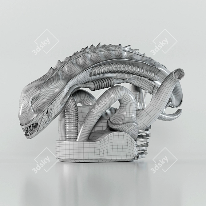 Exquisite Alien Sculpture - 86cm 3D model image 3