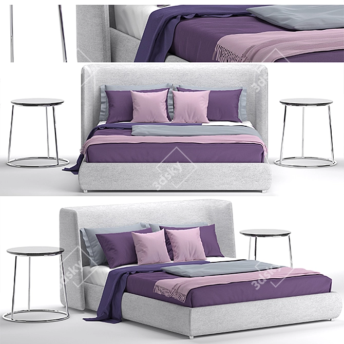 Grigio Basket Bed - 3DMax 2014 - UVW Unwrapped 3D model image 1