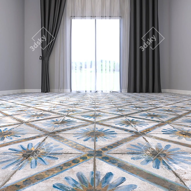 Peronda Textured Floor Tiles 3D model image 2