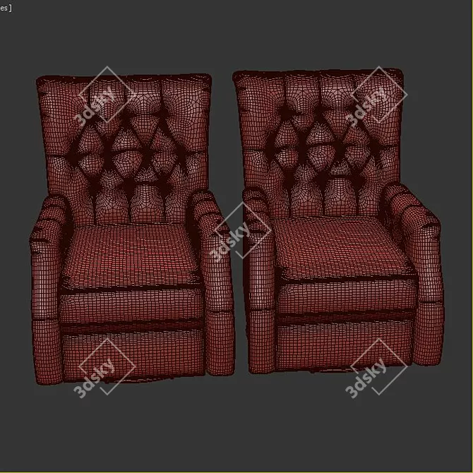 Comfort Plus Armchair 3D model image 3