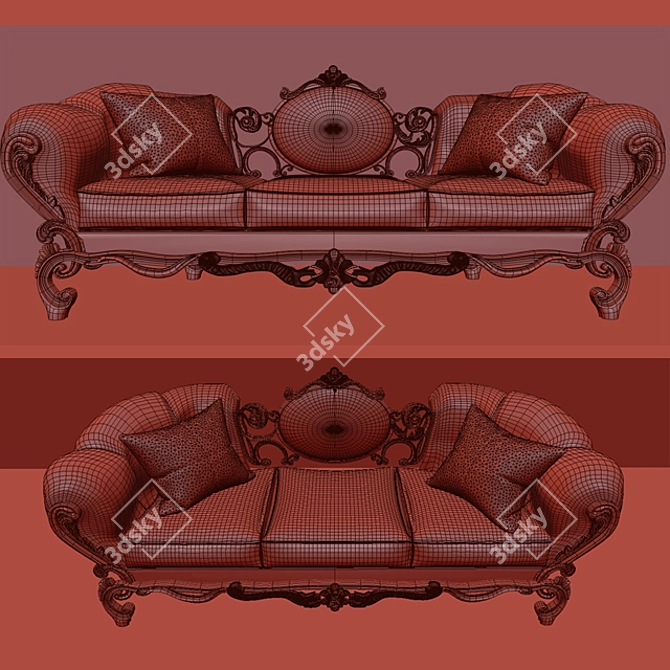 Elegant MonaLisa Sofa - Classic Design 3D model image 3