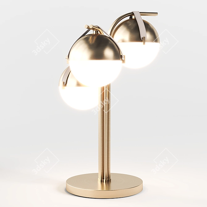 Turri Eclipse Metal Table Lamp 3D model image 1