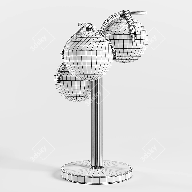 Turri Eclipse Metal Table Lamp 3D model image 3