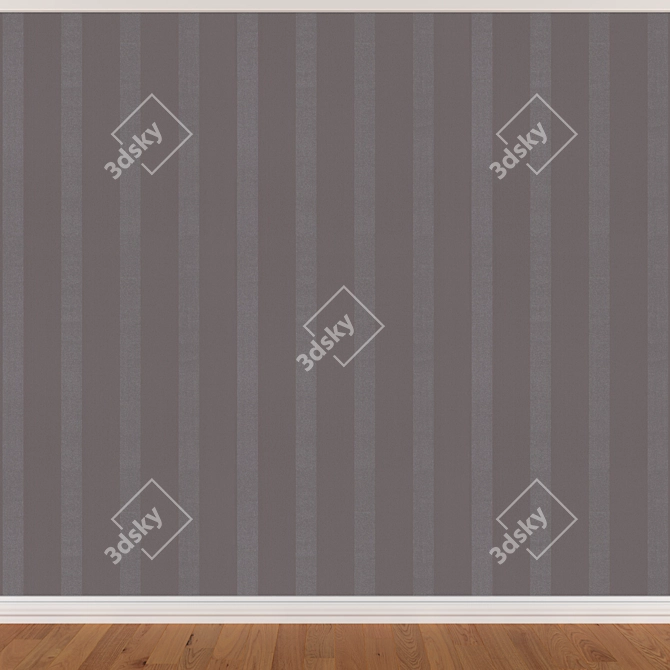 Seamless Wallpaper Set: 3 Fashionable Colors 3D model image 2