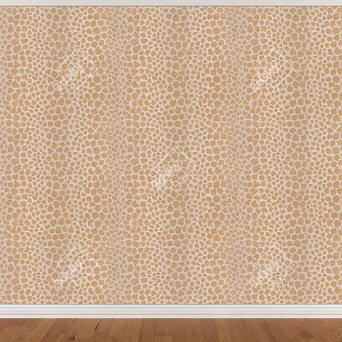 Seamless Wallpaper Set in 3 Colors 3D model image 3