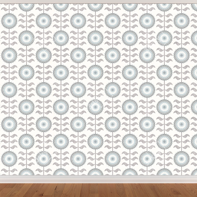 Seamless Wallpaper Set - 3 Colors 3D model image 3