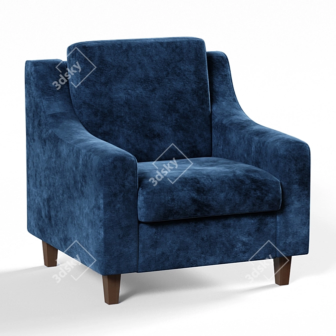 Richmond Armchair: Comfort and Style 3D model image 1
