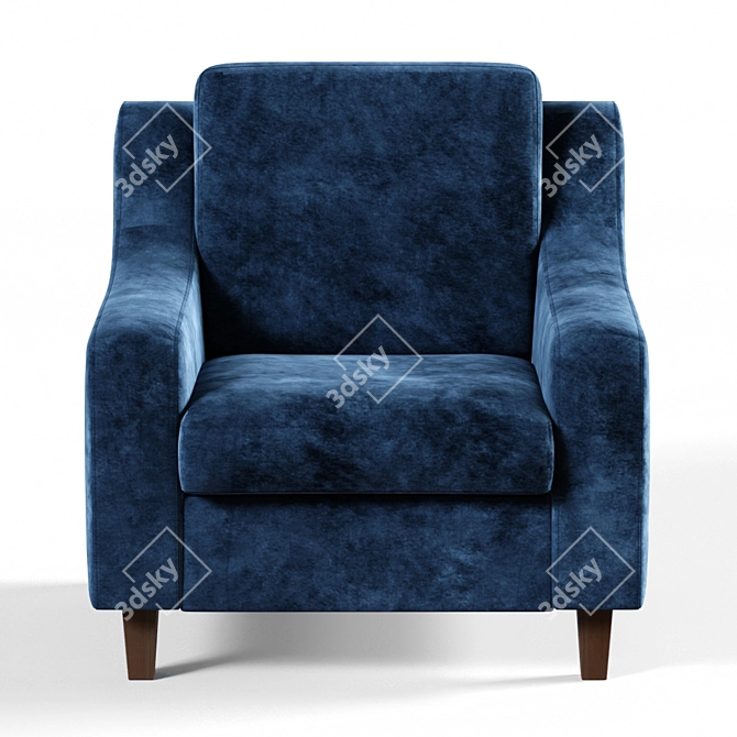 Richmond Armchair: Comfort and Style 3D model image 2