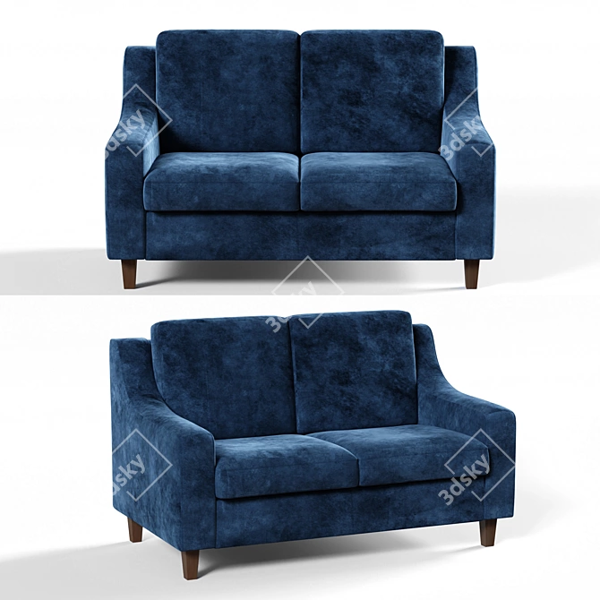 Richmond 2-Seater Sofa - Modern Comfort for Your Home 3D model image 1