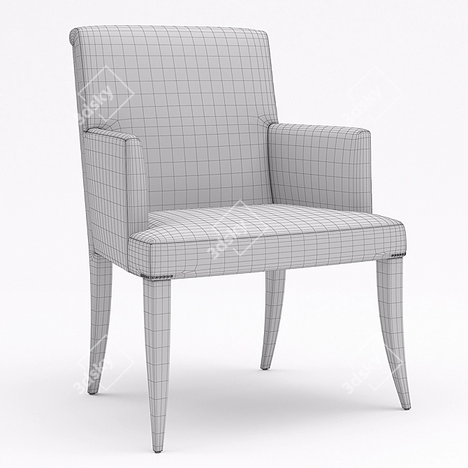 Baker Atelier Dining Armchair - Elegant and Functional 3D model image 3