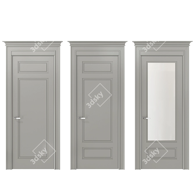 Liberty Lani Collection: Elegant & Modern Doors 3D model image 1