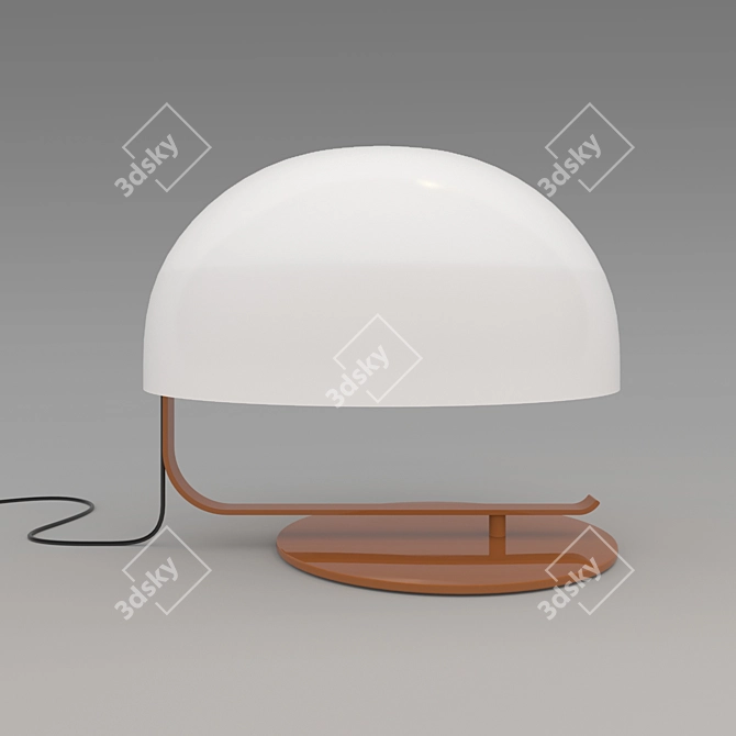 Contemporary Metal and PMMA Pendant Light 3D model image 1