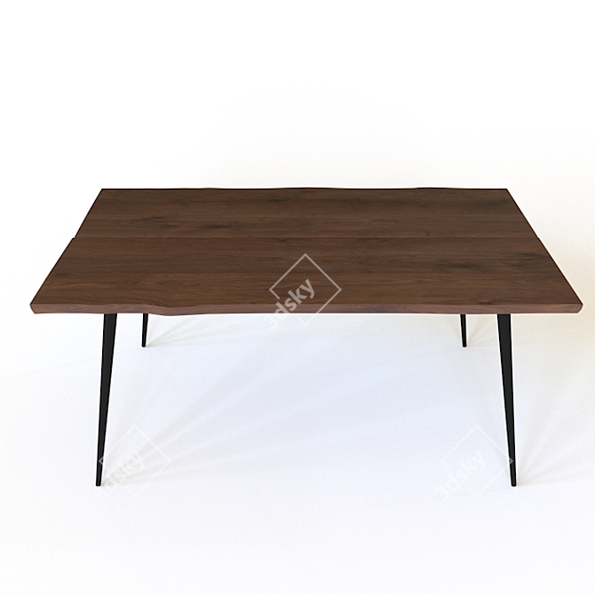 Elegant Alagon Table: Dutchbone 3D model image 2